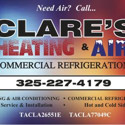 Clare's Heating & Air Conditioning