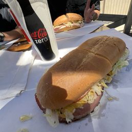 Hot Pastrami Sandwich