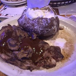 Ribeye and baked potato