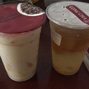Gong Cha - Foam milk tea with pudding and aiyu tea - Bubble Tea Near Me - Boston, Massachusetts
