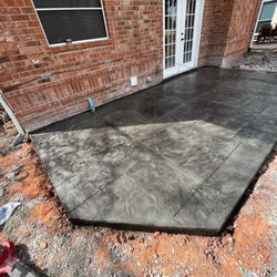 Texas Landscape Curbing - Stamped concrete