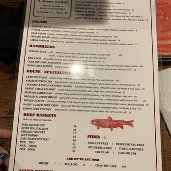 Ragin Reef Frederick - Menu - Seafood Near Me - Frederick, Maryland