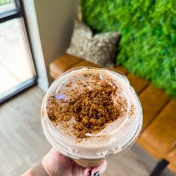 Cafe Lilly - Brown butter cookie dough latte - summer menu!