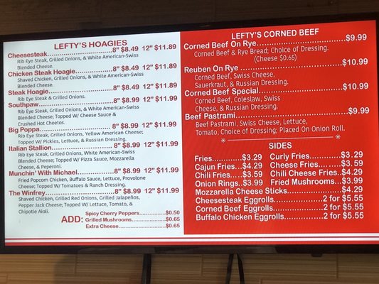 Menu photo 4 Lefty's Cheesesteaks Detroit, MI Menu photo 4 Lefty's Cheesesteaks Detroit, MI