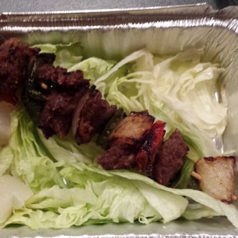 Tang's Garden - $5.95 for ONE SKEWER (beef), garbage like this should never be served! - Chinese Near Me - New York, New York Tang's Garden - $5.95 for ONE SKEWER (beef), garbage like this should never be served! - Chinese Near Me - New York, New York