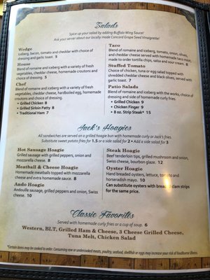 Menu photo 1 Jack's Barcelona Drive-In Westfield, NY Menu photo 1 Jack's Barcelona Drive-In Westfield, NY