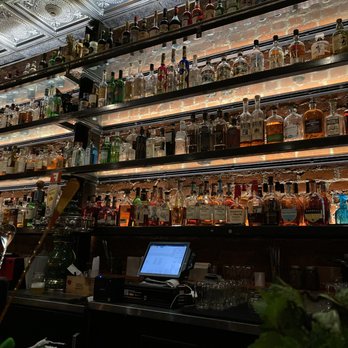 Bar Virgile - Their bar wall is a beautiful thing! - Bars Near Me - Durham, North Carolina