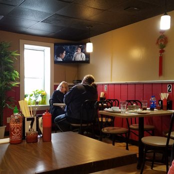 Pho Cali - Small dining room,  kung fu movie playing on the tv. - Vietnamese Near Me - Elma, New York