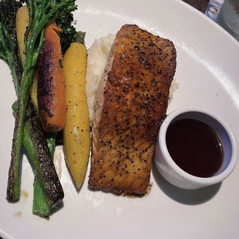 Yard House - Whiskey Glazed Salmon - New American Near Me - Orlando, Florida Yard House - Whiskey Glazed Salmon - New American Near Me - Orlando, Florida
