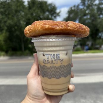The Salty Donut - Banana Latte and a Honey sea salt cragle - Donuts Near Me - Tampa Bay, Florida The Salty Donut - Banana Latte and a Honey sea salt cragle - Donuts Near Me - Tampa Bay, Florida
