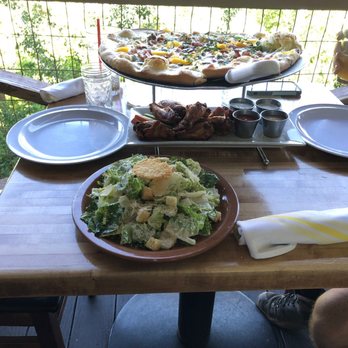Hideaway House - Roasted Peach and Caramelized Pancetta Caesar Salad Hideaway House Wings - Pizza Near Me - Sedona, Arizona