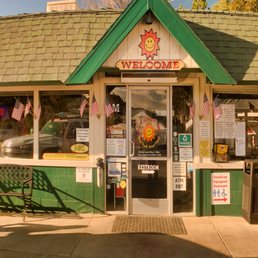 Exterior outside entrance of Happy Burger Diner - Exterior - Mariposa, California Exterior outside entrance of Happy Burger Diner - Exterior - Mariposa, California