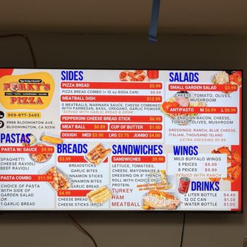 Porky's Pizza - Menu 09/2026 - Pizza Near Me - Bloomington, California Porky's Pizza - Menu 09/2026 - Pizza Near Me - Bloomington, California