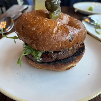 FlintCreek Cattle - Blue Cheese Butcher Burger - New American Near Me - Seattle, Washington FlintCreek Cattle - Blue Cheese Butcher Burger - New American Near Me - Seattle, Washington