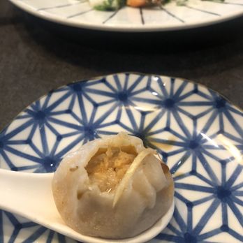 Tasty Moment - Inside of the crab dumpling. Radish and shrimp behind. - Shanghainese Near Me - Edison, New Jersey Tasty Moment - Inside of the crab dumpling. Radish and shrimp behind. - Shanghainese Near Me - Edison, New Jersey