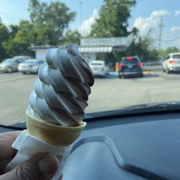 The place & ah medium size mixed ice cream cone! The place & ah medium size mixed ice cream cone!