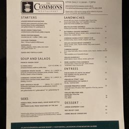 Menu from 12/29/23 take-out and dine-in
