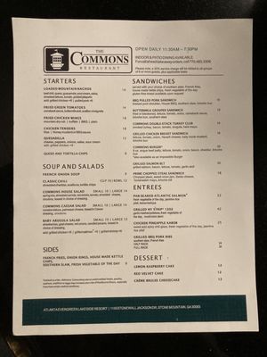 Menu photo 1 The Commons Stone Mountain, GA Menu photo 1 The Commons Stone Mountain, GA