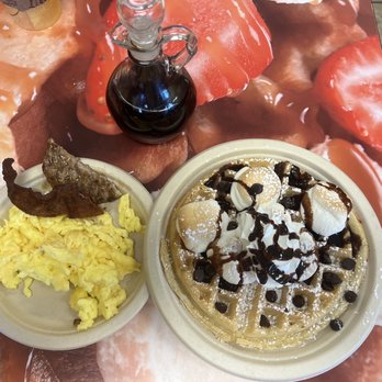 Waffles Cafe - Waffle S'more Combo - Juice Bars & Smoothies Near Me - North Las Vegas, Nevada Waffles Cafe - Waffle S'more Combo - Juice Bars & Smoothies Near Me - North Las Vegas, Nevada