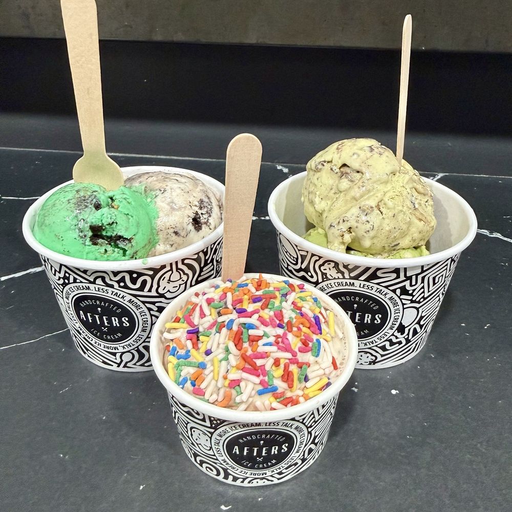 Afters Ice Cream - 3 different cup sizes - Ice Cream & Frozen Yogurt Near Me - Oxnard, California Afters Ice Cream - 3 different cup sizes - Ice Cream & Frozen Yogurt Near Me - Oxnard, California