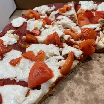 Altieri's Pizza - Vegan cheese with tomatoes and garlic - Pizza Near Me - Stow, Ohio Altieri's Pizza - Vegan cheese with tomatoes and garlic - Pizza Near Me - Stow, Ohio