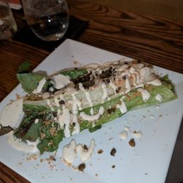 Flash-grilled Romaine Caesar