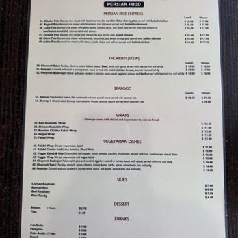 Naan & Kabob - Menu - Persian/Iranian Near Me - Tustin, California