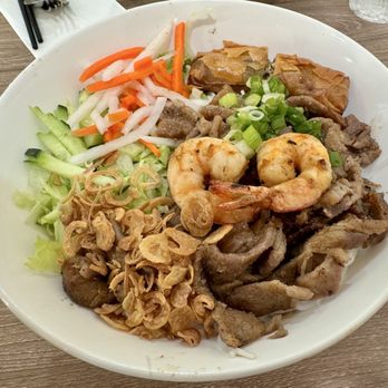 Pho Basil  - Grilled pork, shrimp & eggroll vermicelli noodle - Vietnamese Near Me - Elk Grove, California