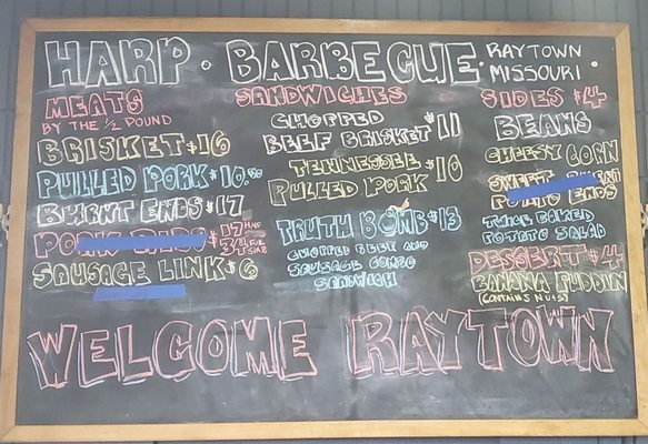 Menu photo 4 Harp Barbecue Overland Park, KS