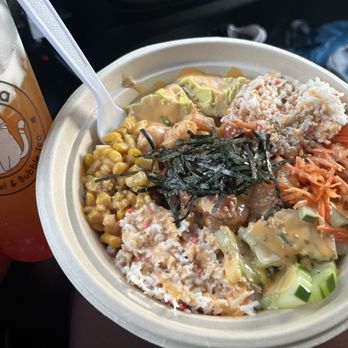 Gotcha Poke Bowl & Bubble Tea - Build your own bowl Mango tea and strawberry popping boba - Poke Near Me - Mount Juliet, Tennessee Gotcha Poke Bowl & Bubble Tea - Build your own bowl Mango tea and strawberry popping boba - Poke Near Me - Mount Juliet, Tennessee