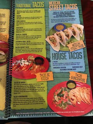 Menu photo 8 Torito Mexican Restaurant Worcester, MA