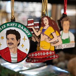 Silver In The City - Don't sleep on our mini collection of enamel ornaments (especially our Feliz Navi Daddy Pedro Pascal ornament!)