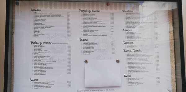 Menu photo 1 Mateu Valencia, V Menu photo 1 Mateu Valencia, V