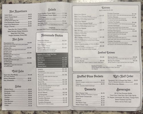 Menu photo 1 NY Joe's Pasta and Pizza Crowley, TX