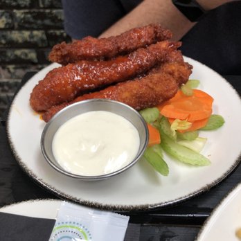 Rosebud Bar & Kitchen - Honey buffalo tenders - New American Near Me - Somerville, Massachusetts Rosebud Bar & Kitchen - Honey buffalo tenders - New American Near Me - Somerville, Massachusetts