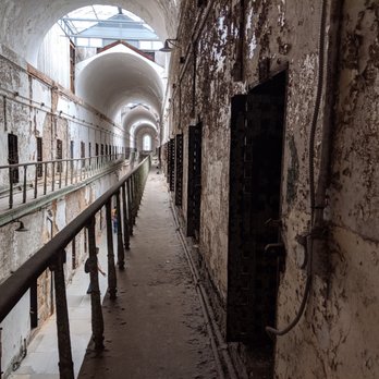 Eastern State Penitentiary - One of the cellblocks with two floors - Landmarks & Historical Buildings Near Me - Philadelphia, Pennsylvania