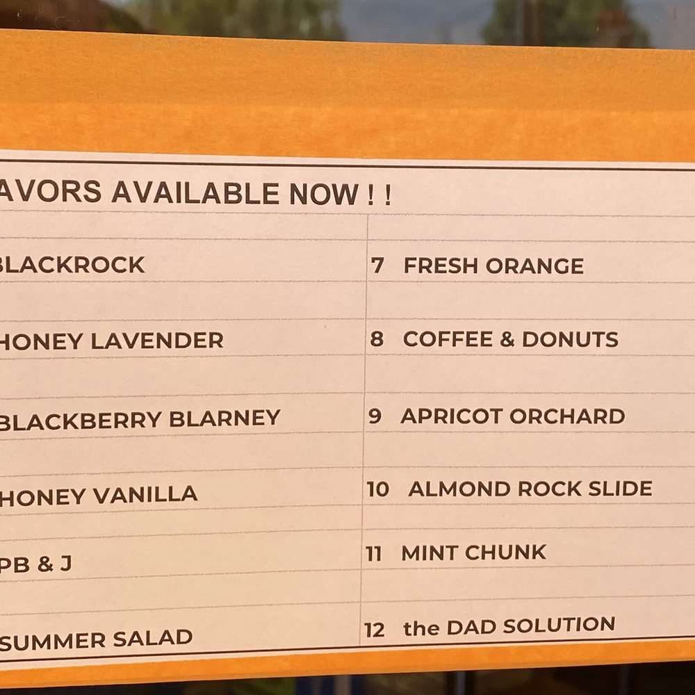 Indy Place - Today's flavors menu - Ice Cream & Frozen Yogurt Near Me - Independence, California