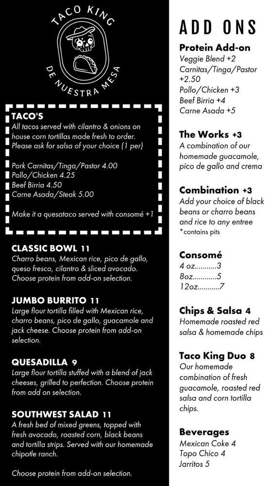 Taco King de Nuestra Mesa