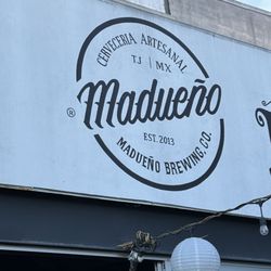 Madueño Brewing Co. - Terrace sign