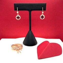 Ocean View Jewelers - Gorgeous Rhodolite and Diamond earrings
