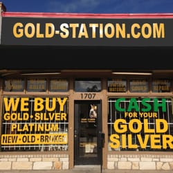 Gold Station - Storefront at 1707 N. Shepherd in the Heights.