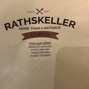 Rathskeller Bistro - Menu - New American Near Me - Fredericksburg, Texas