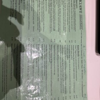 Kiawe Island Bistro - Menu 12/17/25 - Hawaiian Near Me - Vancouver, Washington