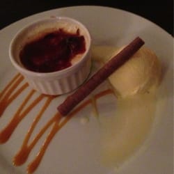 Table 10 - Not a great pic but lovely cinnamon creme brûlée