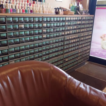 My Nails - I am unsure if this are for customers to store their nail tools for next visit.... - Nail Salons Near Me - Roselle, New Jersey