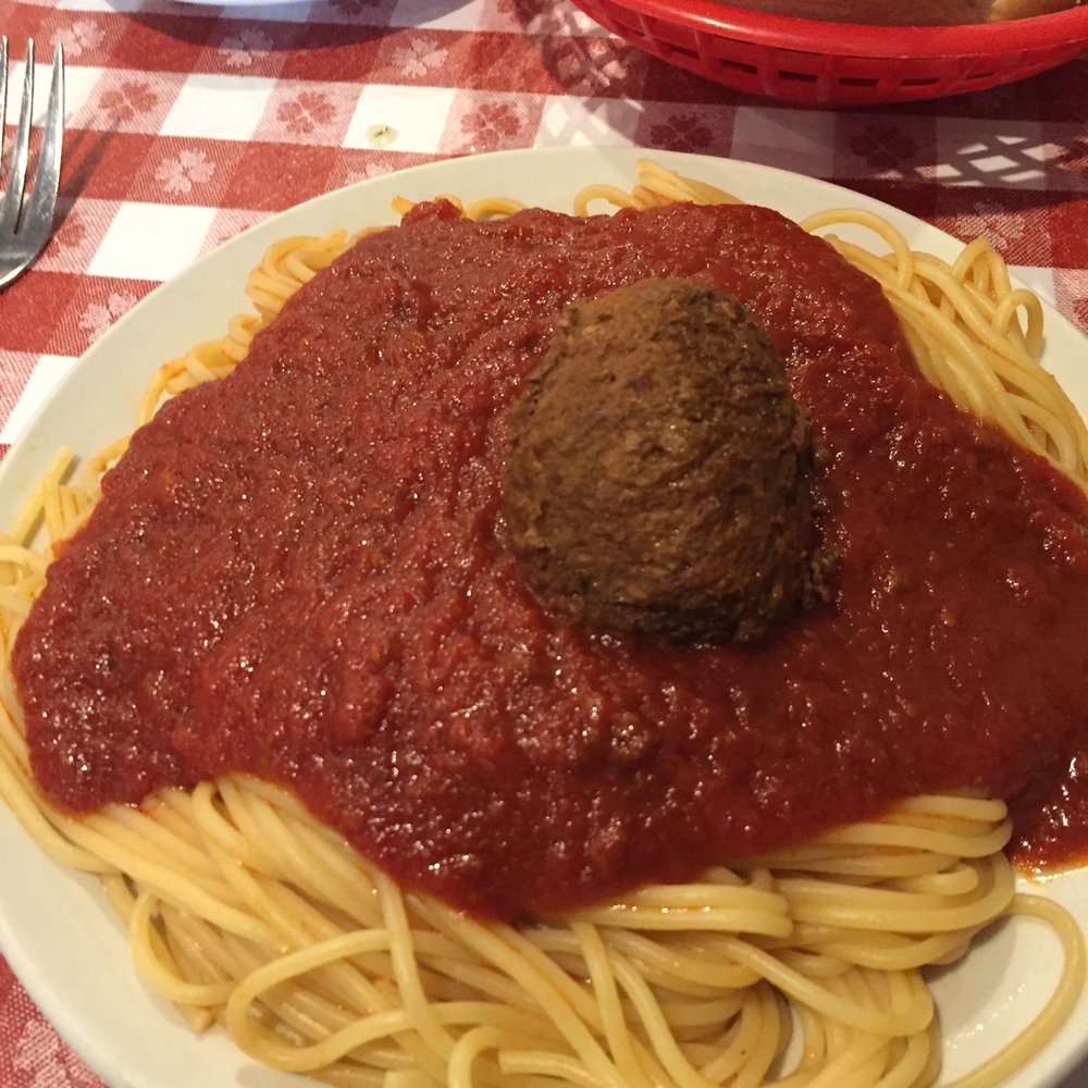 Chef's Restaurant - The lunch spaghetti and meatball special - the meatballs are tremendous! - Italian Near Me - Buffalo, New York