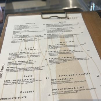 Vino Volo - Food menu - Wine Bars Near Me - Los Angeles, California