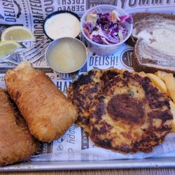 Bill and Roxy's Shenanigans - Fish fry with potato pancakes