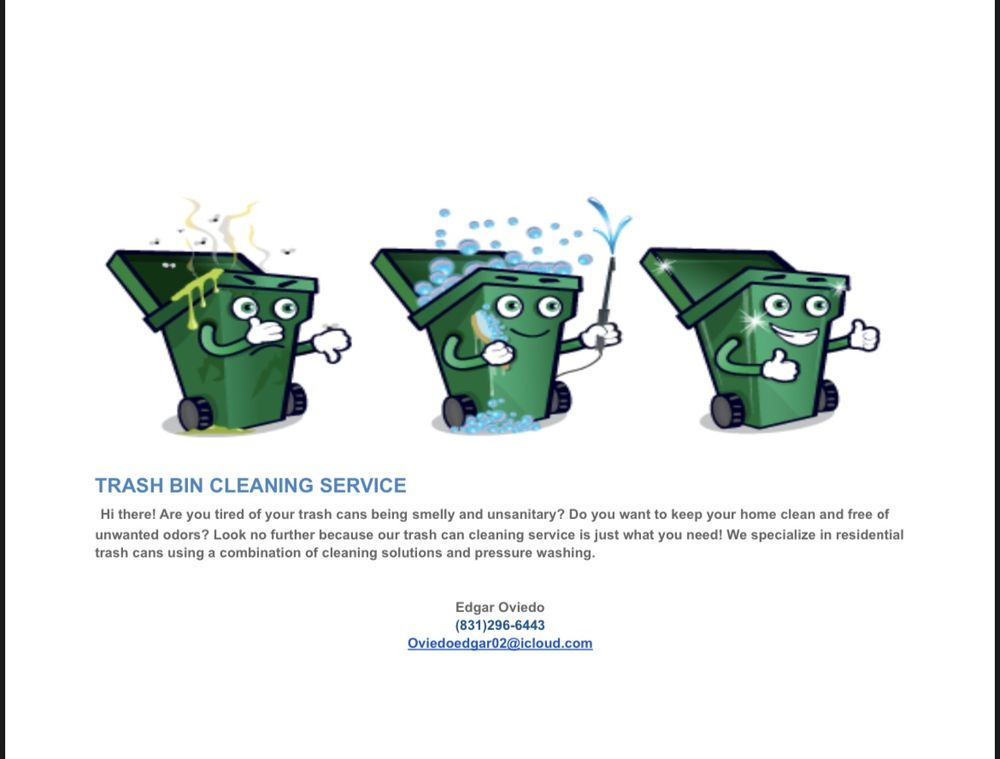 TRASH BIN CLEANING SERVICE Salinas, California Home Cleaning