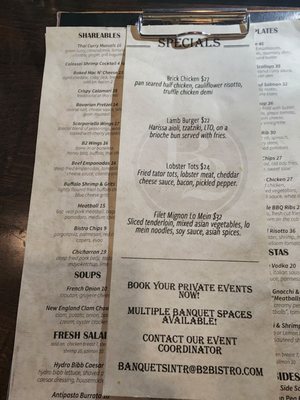 Menu photo 2 B2 Bistro + Bar Toms River, NJ